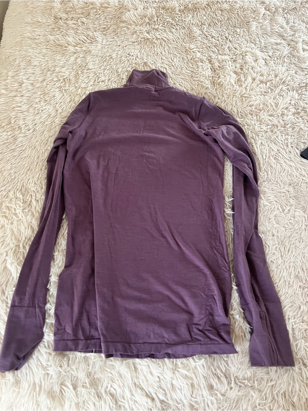 Athleta Eggplant Long-Sleeve Turtleneck Top